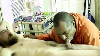 Hot mature Eric gets blown and does a mouth fuck on friend