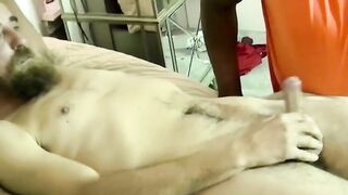 Hot mature Eric gets blown and does a mouth fuck on friend
