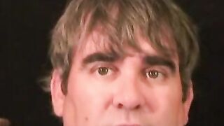 Older stud jerks himself off to orgasm after an interview Hoe 2