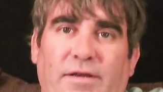 Older stud jerks himself off to orgasm after an interview Hoe 2