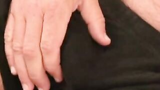 Older stud jerks himself off to orgasm after an interview Hoe 2