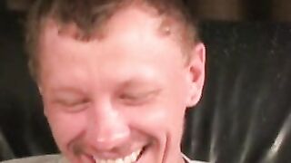 Mature amateur teased and fondled before stroking his cock