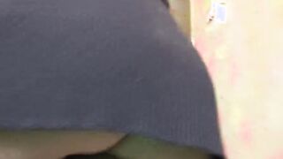 Oral fun with Latina in an old building