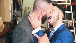 robust hunk Leo Rosso drives a hottie in a suit Prince Pol