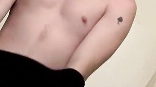 Inked handsome guy loves to touch himself while smoking Hoe 2