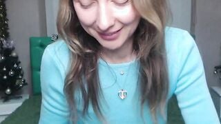 Busty Ukrainian MILF strips off to panties on webcam