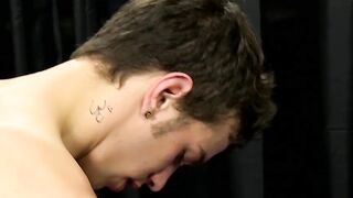 Immature twink drowns in cock before being anal fucked
