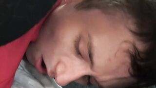 Interracial bareback between black stepdad and his white son