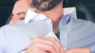 Businessman Dani Robles who has a beard fucked raw after hot rimming