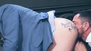 Businessman Dani Robles who has a beard fucked raw after hot rimming