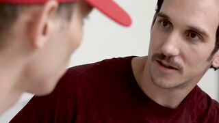 Raw dick sucking and fucking with two kinky stepbrothers