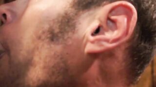 Inked stud sucked off by his kinky boyfriend while moaning