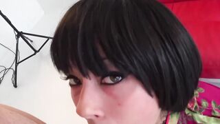 Pierced English cutie Maeve tricked into passionate handjob