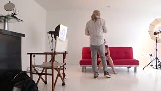 Pierced English cutie Maeve tricked into passionate handjob
