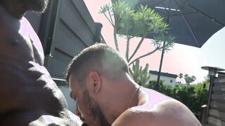 Two pumped hunks King Byrce and Ace Stallion both feel really naughty on their suppos