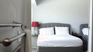 Before getting his ass hammered raw the cute young man takes a shower