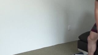 Tattooed and bald stud with beard playing with his cock