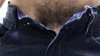 Straight jock jerks off his rock hard cock during POV fuck