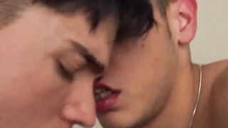 Smooth and skinny twink fucked hard by straight Latino jock