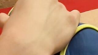 Amateur twink Beau Marcus jerks off and cums in his undies