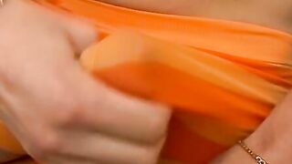 Adorable twink Jake Idol rubs his dick over his underwear