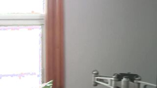 Bearded guy Zack Lemec shows off his muscles during jerk off