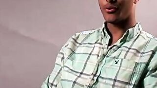 Young ebony amateur teases with his big dick and masturbates