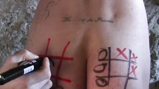 Cute twink Cameron James bareback roughly in threesome