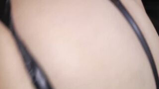 Busty MILF masturbates with dildo before doggystyle fuck POV