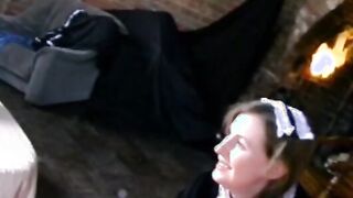 Two horny British sluts fucking hard with two big cocks