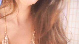 Slim Brunette Babe Fingering with Her Tight Pussy