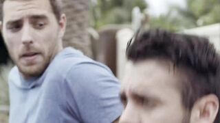 Muscle gay anal fucks former boyfriend with a big cock