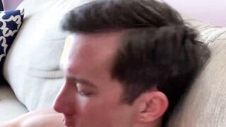Stepfather teases cute twink into hardcore taboo barebacking