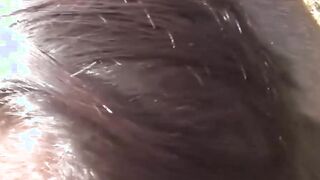 Pierced nipples bearded jock moans during perfect blowjob