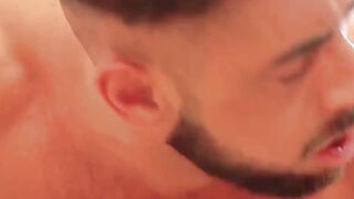 Luxurious room and two executives fucking hard after work