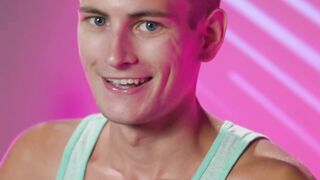 Muscular hairy gay anal fucks twink