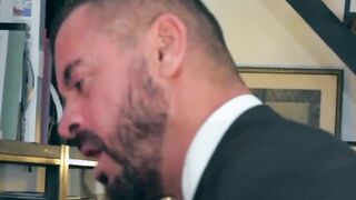 Thomas Thunder slams his bearded young coworker with a doggy style