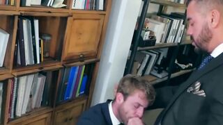 Thomas Thunder slams his bearded young coworker with a doggy style