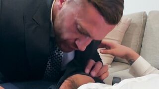 Office anal hammering with Andy Onassis and Emir Boscatto