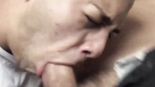 Sexy Straight Latino jock rides big cock for the first time
