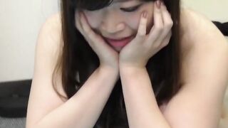Japanese novice pissing while at the same time having a good time