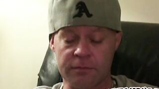Amateur bald dude strokes his dick until it is really hard Hoe 2