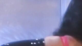 A blonde lesbian with curves stretches her legs for fingers and a didlo
