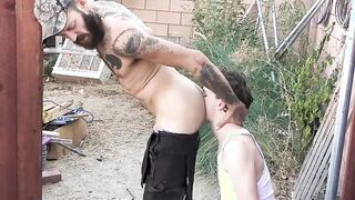 Stud pounds stepson crude in the wake of fucking his tight throat unpleasant