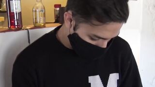 Shy Latino jock facialized after hardcore fucking for cash