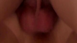 After getting a blowjob Twink barebacks his thin masseuse