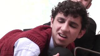 Devilish tension between handsome priest and young lad