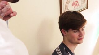 Fair stepson punished and without any protection banged for being mischievous