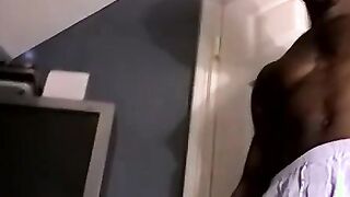 Sex starved black thug plays with his giant raging boner Hoe 2