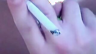 Chilling and smoking twinks engage to outdoor bareback fuck